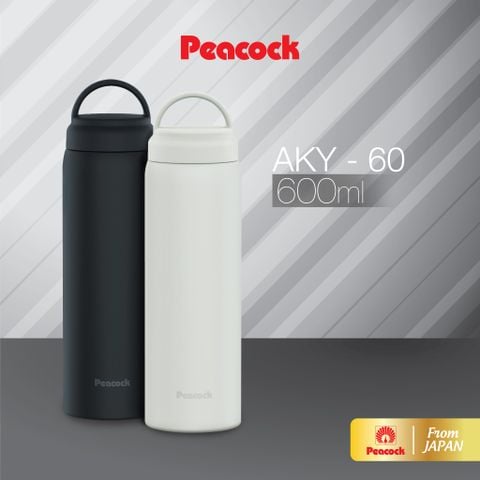 Bình chân không Peacock 600ml quai xách - AKZ-60