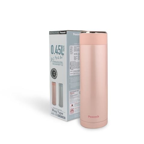 Bình giữ nhiệt Peacock 450ml - AMG-45 ||  Peacock Vacuum Bottle 450ml - AMG-45