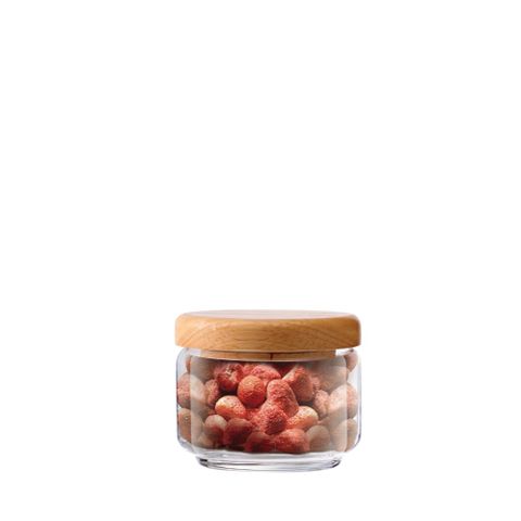 Hũ thủy tinh Pop jar 325ml nắp gỗ || Pop jar with wood lid 325ml - 5B02511G0001