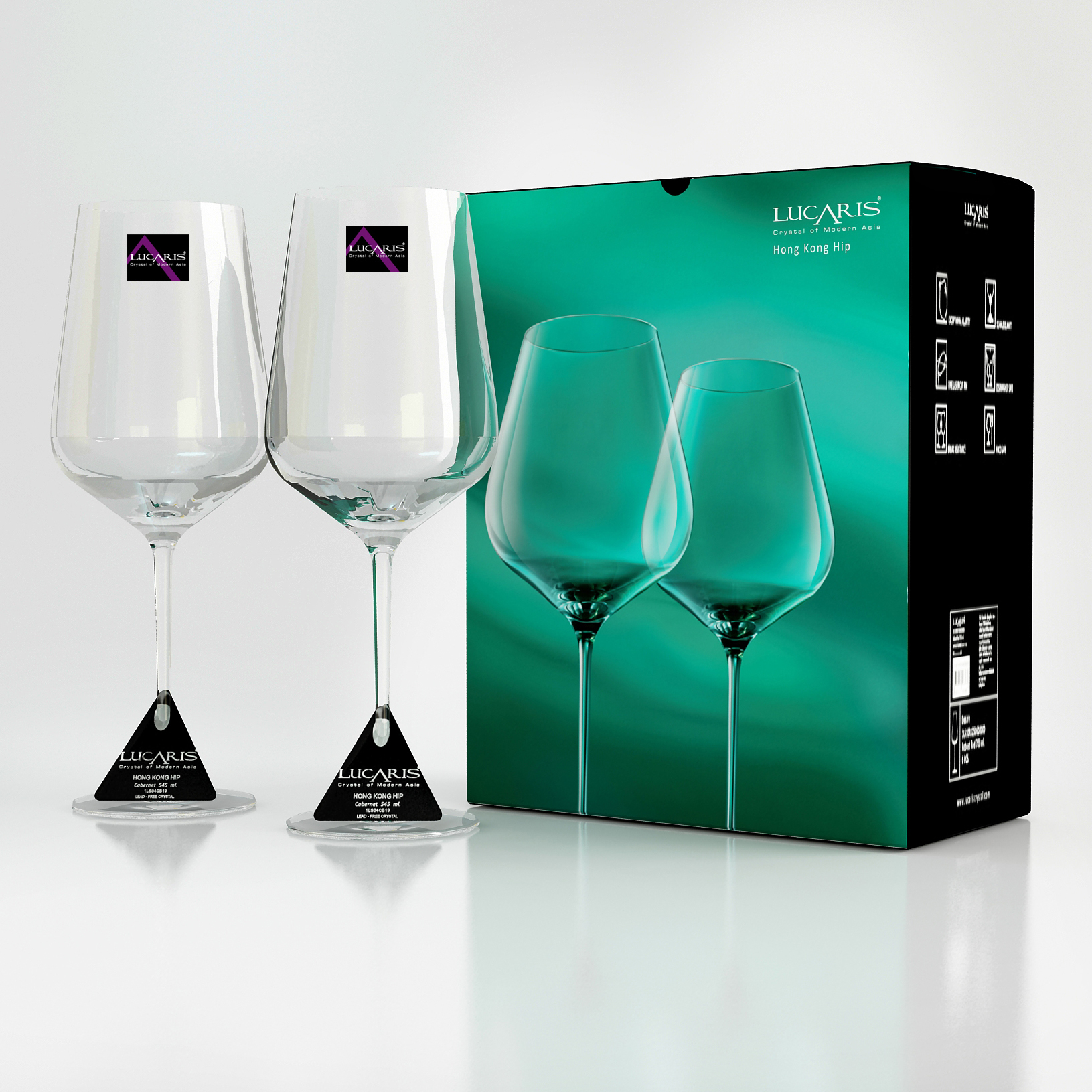 Giới thiệu về sản phẩm LY PHA LÊ HK HIP BORDEAUX 770ML Tô Thủy Tinh PAIR PARADIS 4.5/8 - BT11