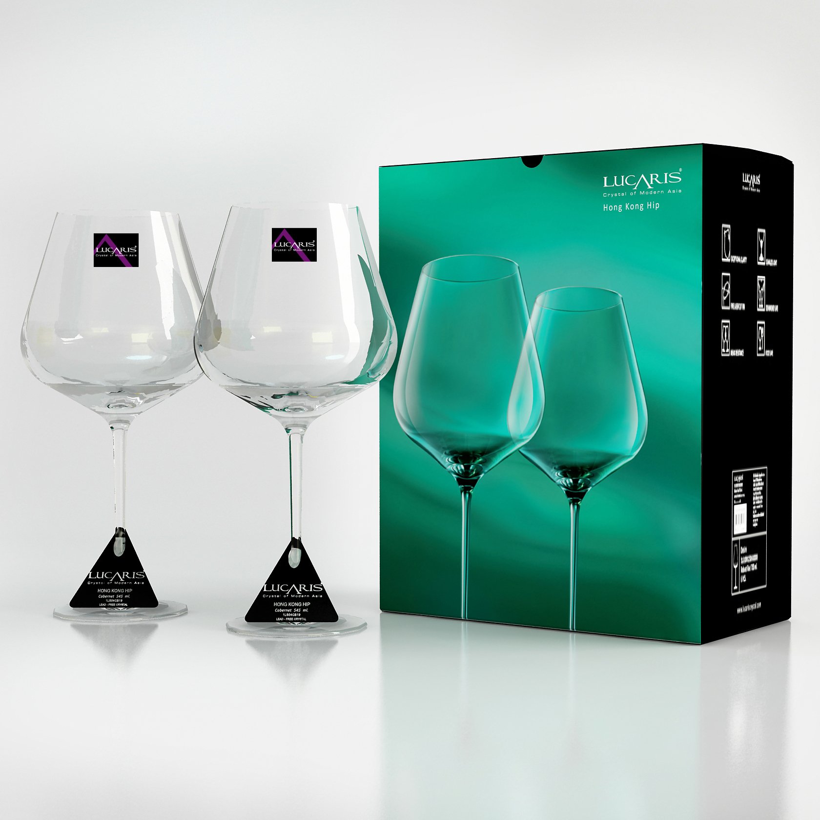Giới thiệu về sản phẩm LY PHA LÊ HONGKONG HIP BURGUNDY 910ML Tô Thủy Tinh PAIR PARADIS 4.5/8 - BT11