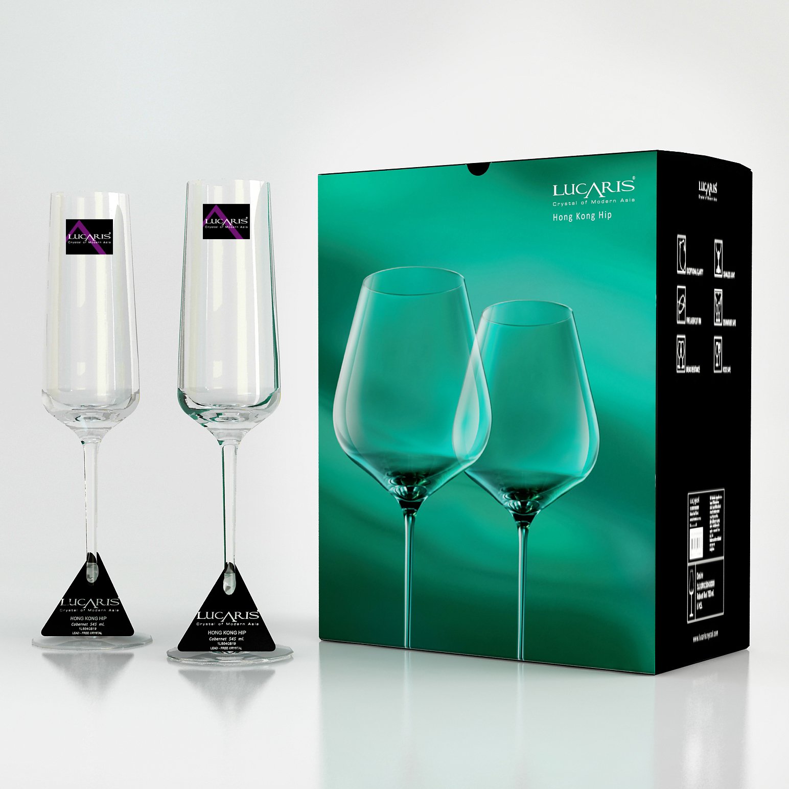 Giới thiệu về sản phẩm LY PHA LÊ HONGKONG HIP CHAMPAGNE 270ML Tô Thủy Tinh PAIR PARADIS 4.5/8 - BT11