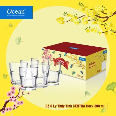 Bộ 6 ly thủy tinh Centra Rock 300ml - 1P01960 || Centra Rock glass 300ml - 1P01960