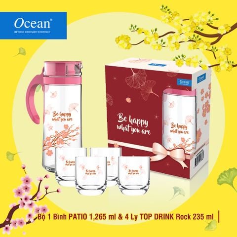Bộ bình 4 ly Ocean Peach Blossom - 3GS000005X0182