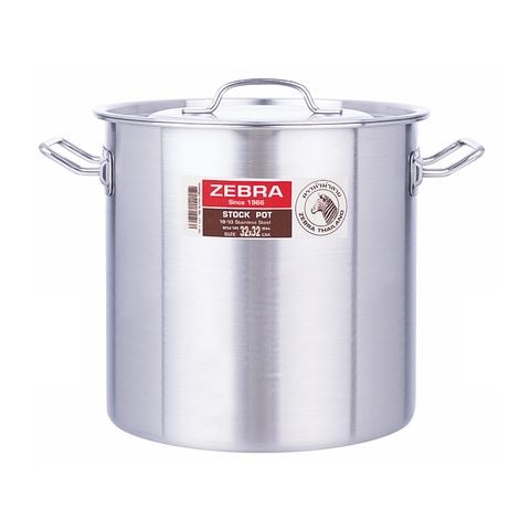 Nồi hầm Inox 1 đáy 32x32cm 26L - 171032 || 1-layer-bottom stainless steel stockpot 32x32cm 26L - 171032