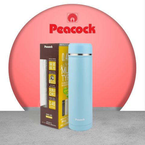Bình giữ nhiệt Peacock 450ml - AMC-45 || Peacock Vacuum Bottle 450ml - AMC-45