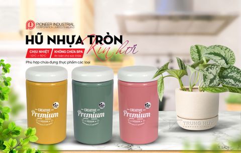 Hộp nhựa tròn kín hơi Pioneer 1700ml - PN3133A-PS