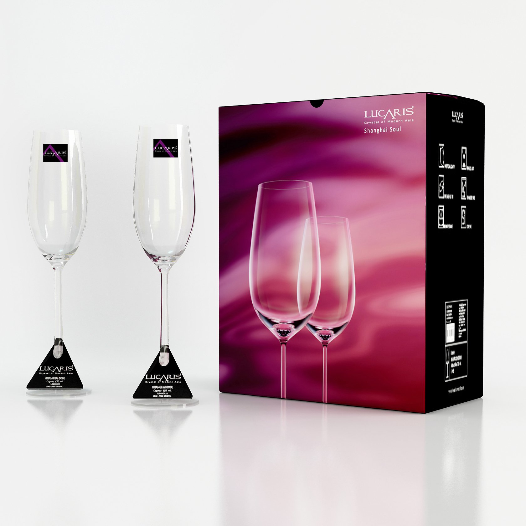 Giới thiệu về sản phẩm LY PHA LÊ SHANGHAI CHAMPAGNE 250ML Tô Thủy Tinh PAIR PARADIS 4.5/8 - BT11