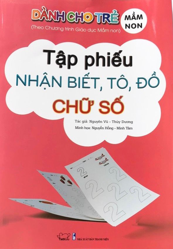 Tập phiếu nhận biết tô, đồ, chữ cái
