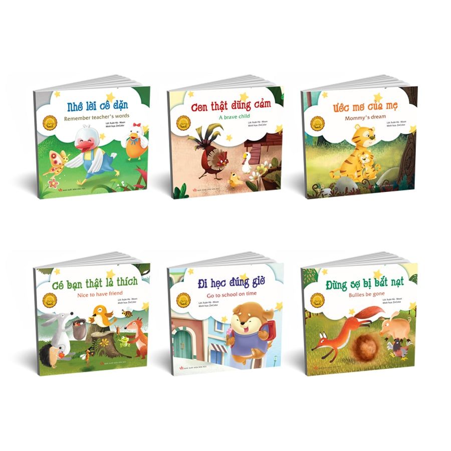 Combo sách thiếu nhi: Đồng thoại song ngữ Việt - Anh TB (6 cuốn)