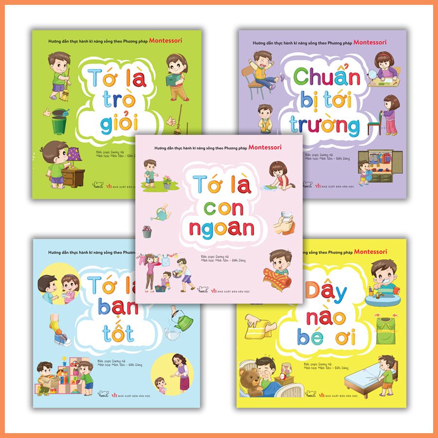 Combo kĩ năng sống theo phương pháp Montessori (5 cuốn)