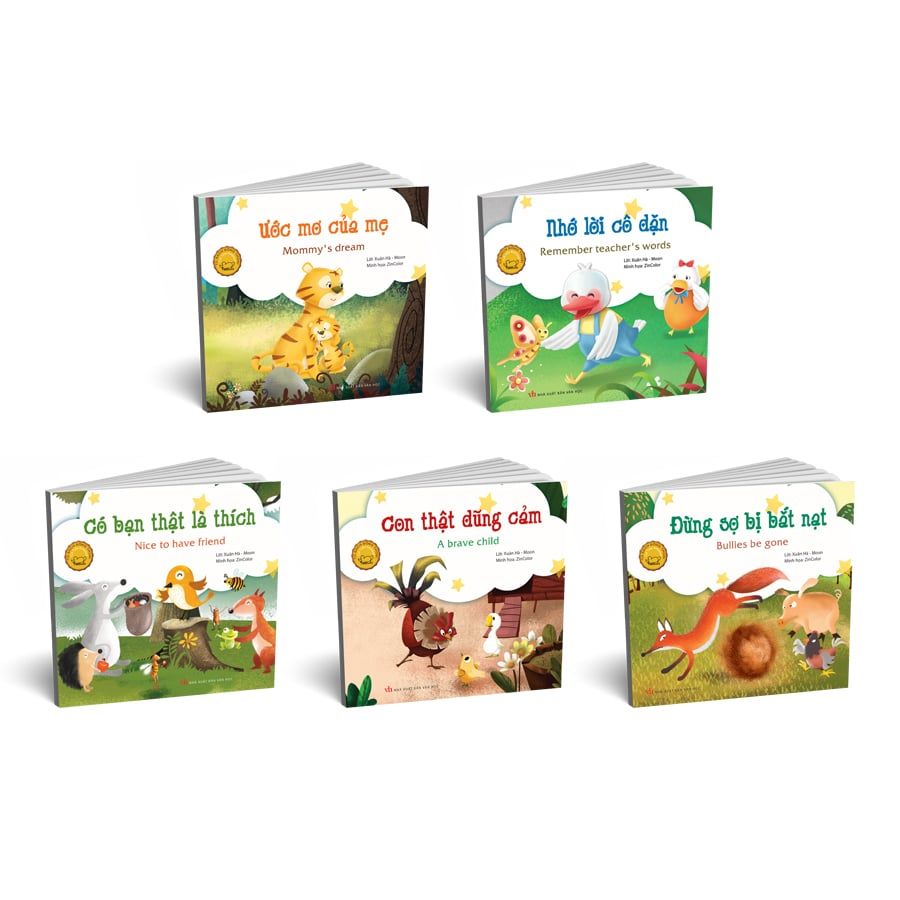 Sách thiếu nhi: Combo Đồng thoại song ngữ Việt - Anh TB (5 cuốn)