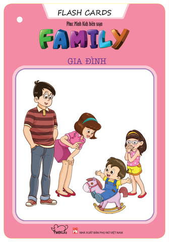  Flash Cards Anh - Việt: Family - Gia đình (Tái bản) 