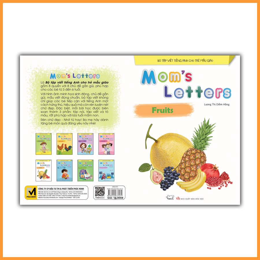 Tập viết tiếng Anh: Mom's Letters - Fruits