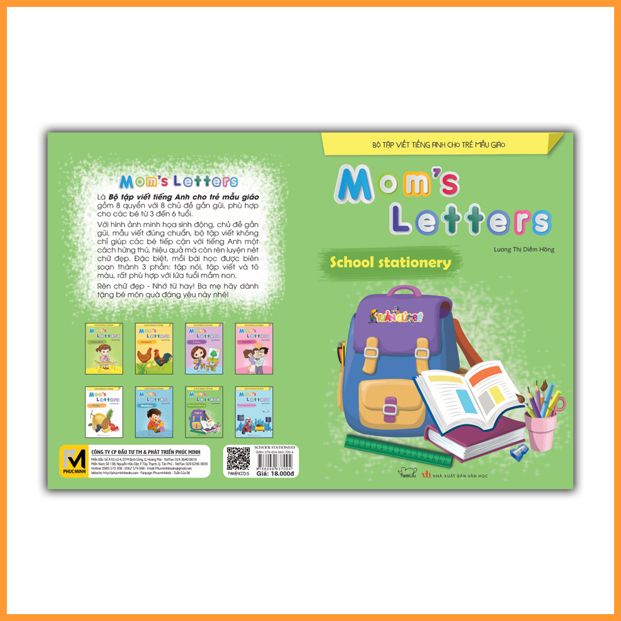 Tập viết tiếng Anh: Mom's Letters - School Sationery