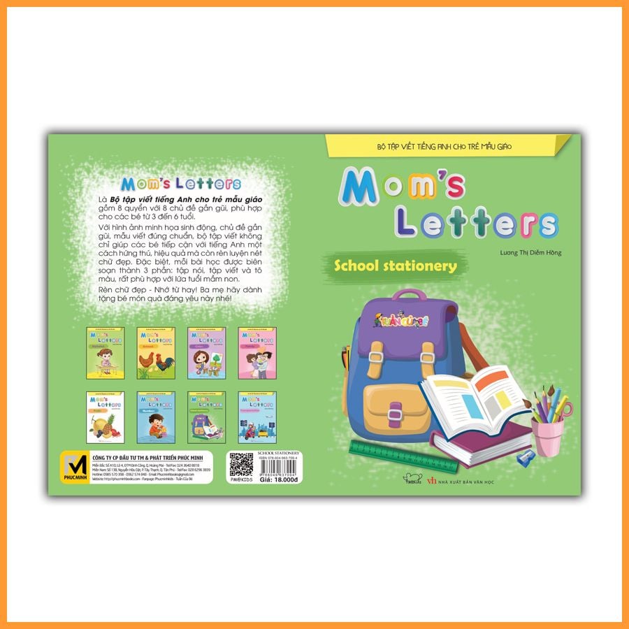 Tập viết tiếng Anh: Mom's Letters - School Sationery