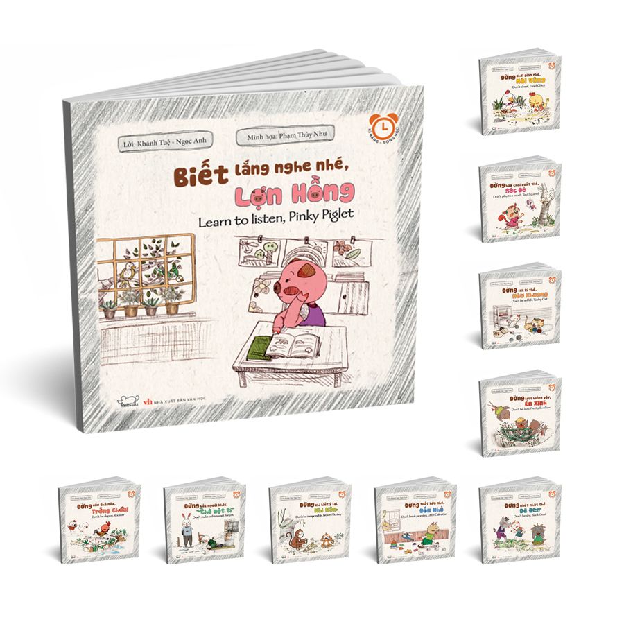 Combo Kĩ năng rèn luyện thói quen tốt (9 chủ đề): thể loại song ngữ