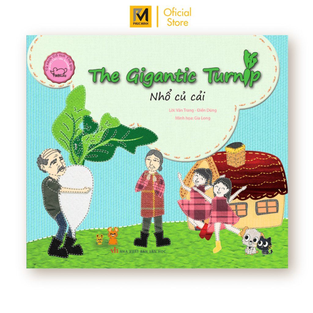 Sách Truyện Cổ tích Thế Giới Cho Bé - Nhổ Củ Cải - Song Ngữ Anh - Việt