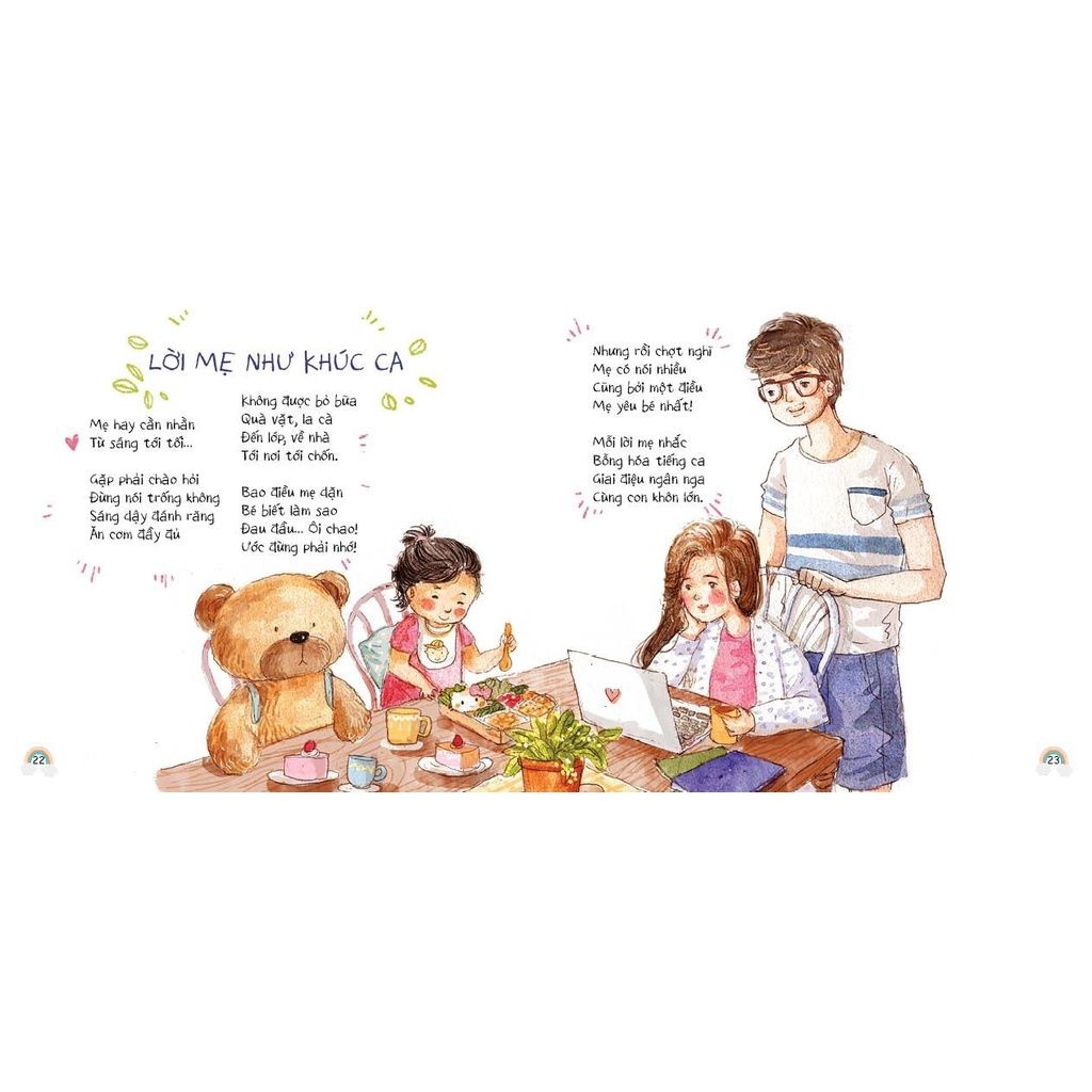 Sách Thơ - Con Yêu Mẹ - Phát Triển EQ Trí Tuệ Cảm Xúc Cho Trẻ