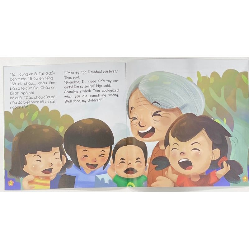 Sách Cho Bé - Bộ 4 Cuốn Kĩ Năng Trong Giao Tiếp Cho Bé 2-10 Tuổi Song Ngữ Anh - Việt