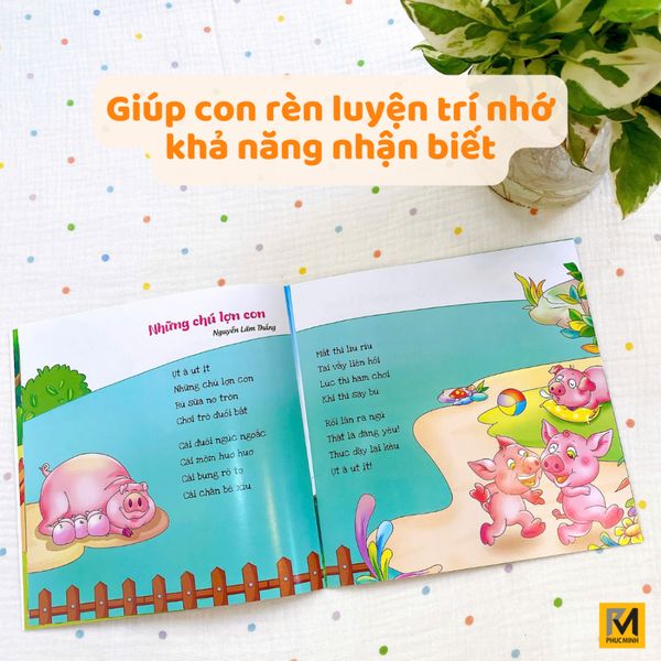 Sách Cho Bé Mầm Non - Bộ 8 Chủ Đề Bài Thơ - Bài Hát - Câu Đố Dành Cho Bé Từ 2 Tuổi