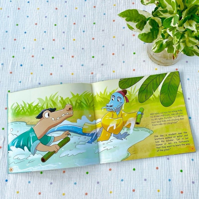 Truyện Cổ Tích Việt Nam Cho Bé - Sự Tích Đầm Mực (Song Ngữ Anh - Việt)