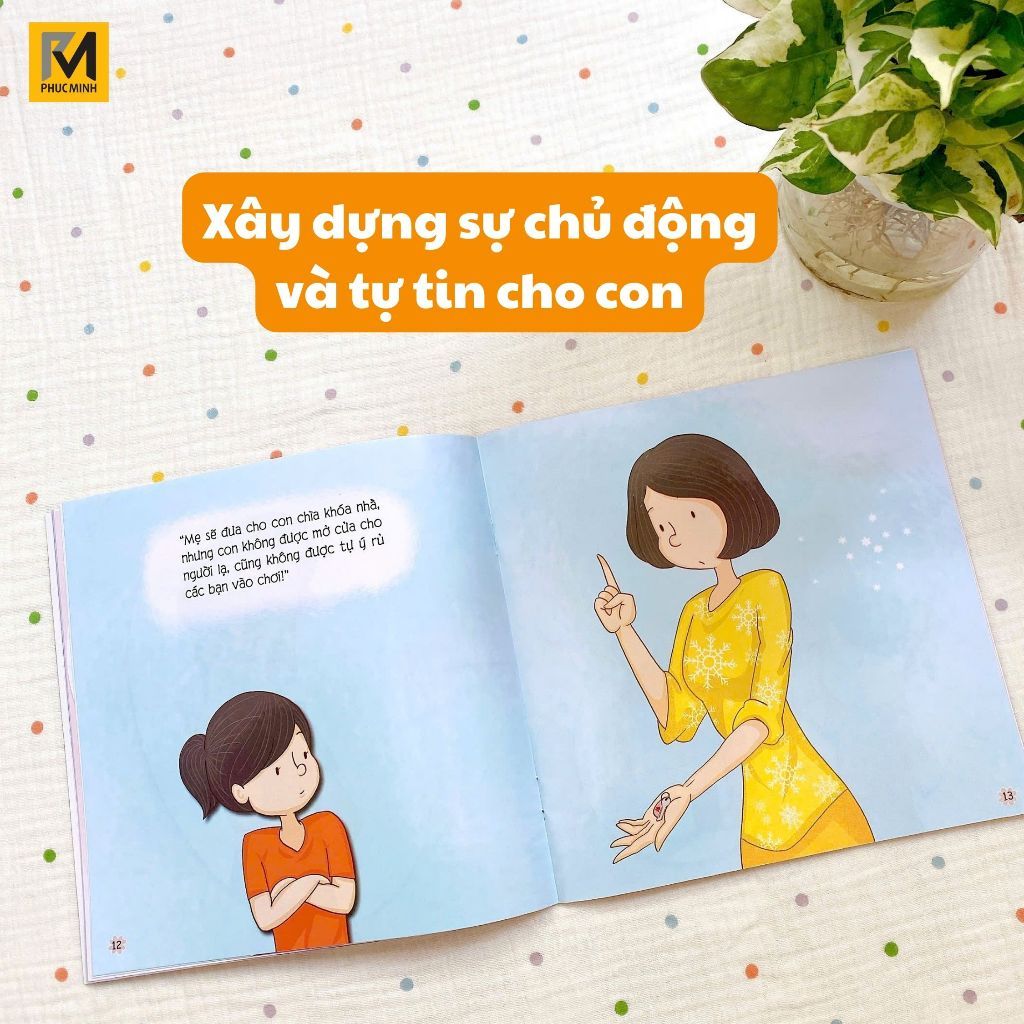 Sách Cho Bé - Để An Toàn Khi Ở Nhà Một Mình - Kĩ Năng Tự Bảo Vệ Mình - Phúc Minh Books