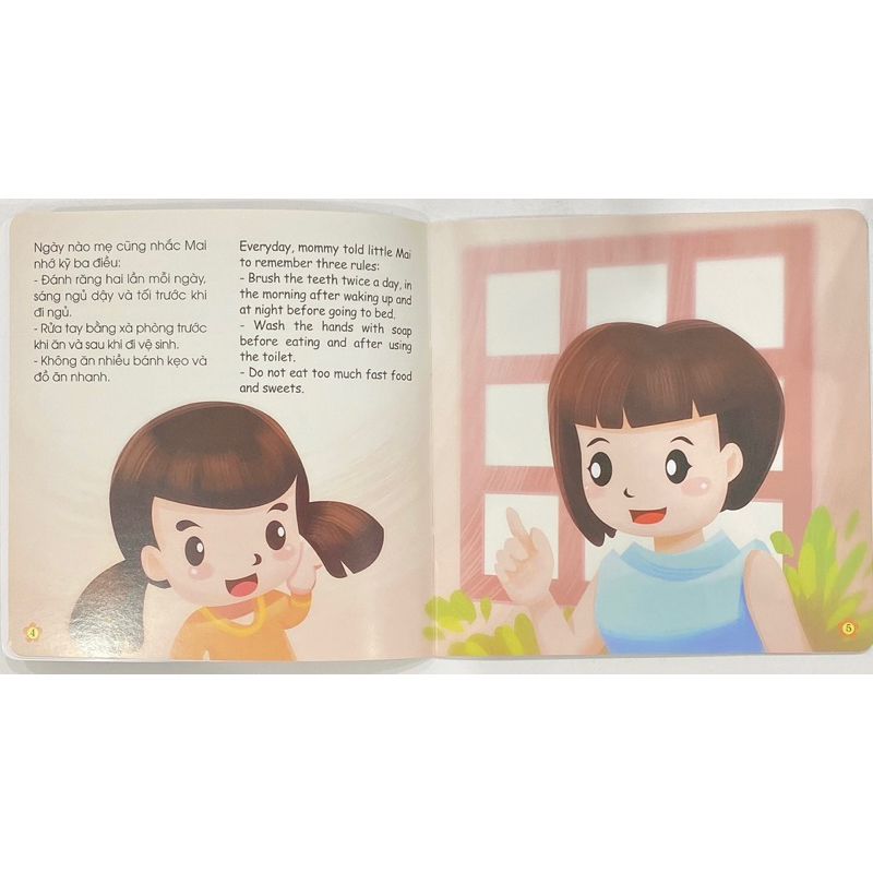 Sách Cho Bé - Bộ 4 Cuốn Kĩ Năng Trong Giao Tiếp Cho Bé 2-10 Tuổi Song Ngữ Anh - Việt