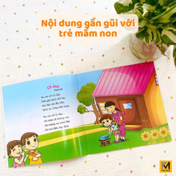 Sách Cho Bé Mầm Non - Bộ 8 Chủ Đề Bài Thơ - Bài Hát - Câu Đố Dành Cho Bé Từ 2 Tuổi