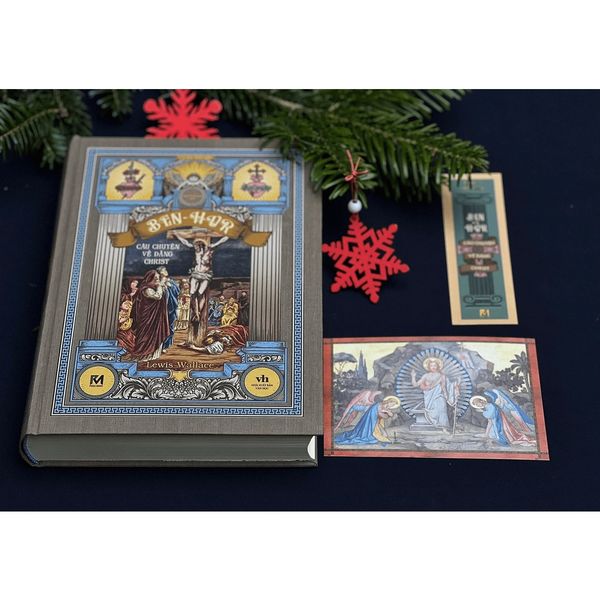 Sách Văn Học - BEN-HUR: Câu chuyện về đấng CHRIST - BẢN GIỚI HẠN BÌA VẢI tặng Bookmark và Postcard - Phúc Minh Books
