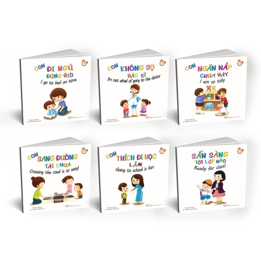 Sách - Combo 6 cuốn Kĩ Năng Trong Sinh Hoạt Hàng Ngày Cho Bé Mầm Non