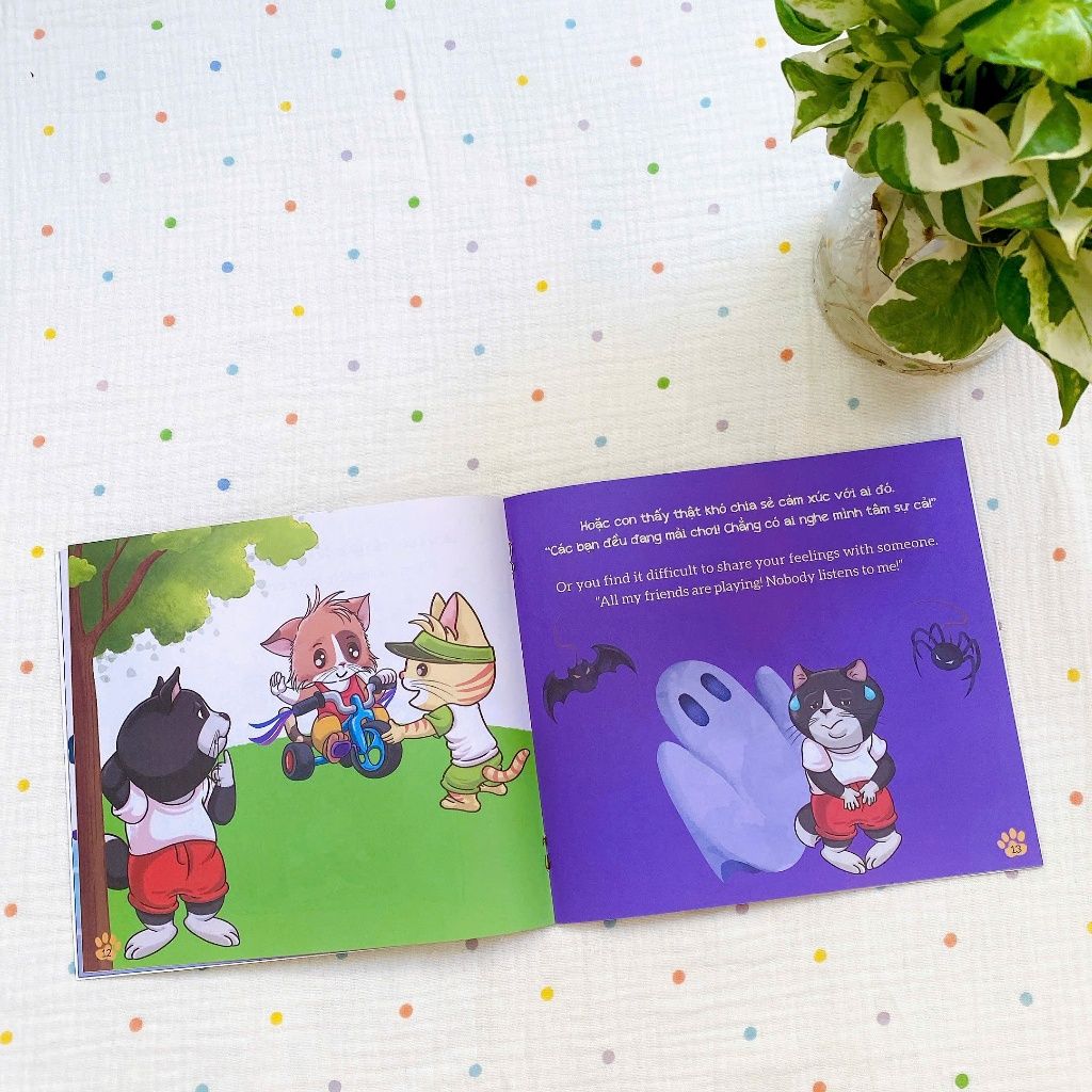 Sách Cho Bé Song Ngữ - Nhận Biết Và Làm Chủ Cảm Xúc Cho Trẻ Mẫu Giáo 2-10 Tuổi