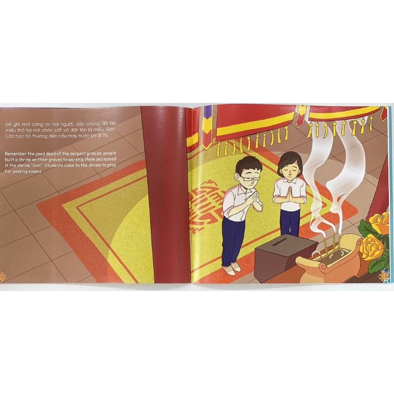 Truyện Cổ Tích Việt Nam Cho Bé - Sự Tích Đầm Mực (Song Ngữ Anh - Việt)