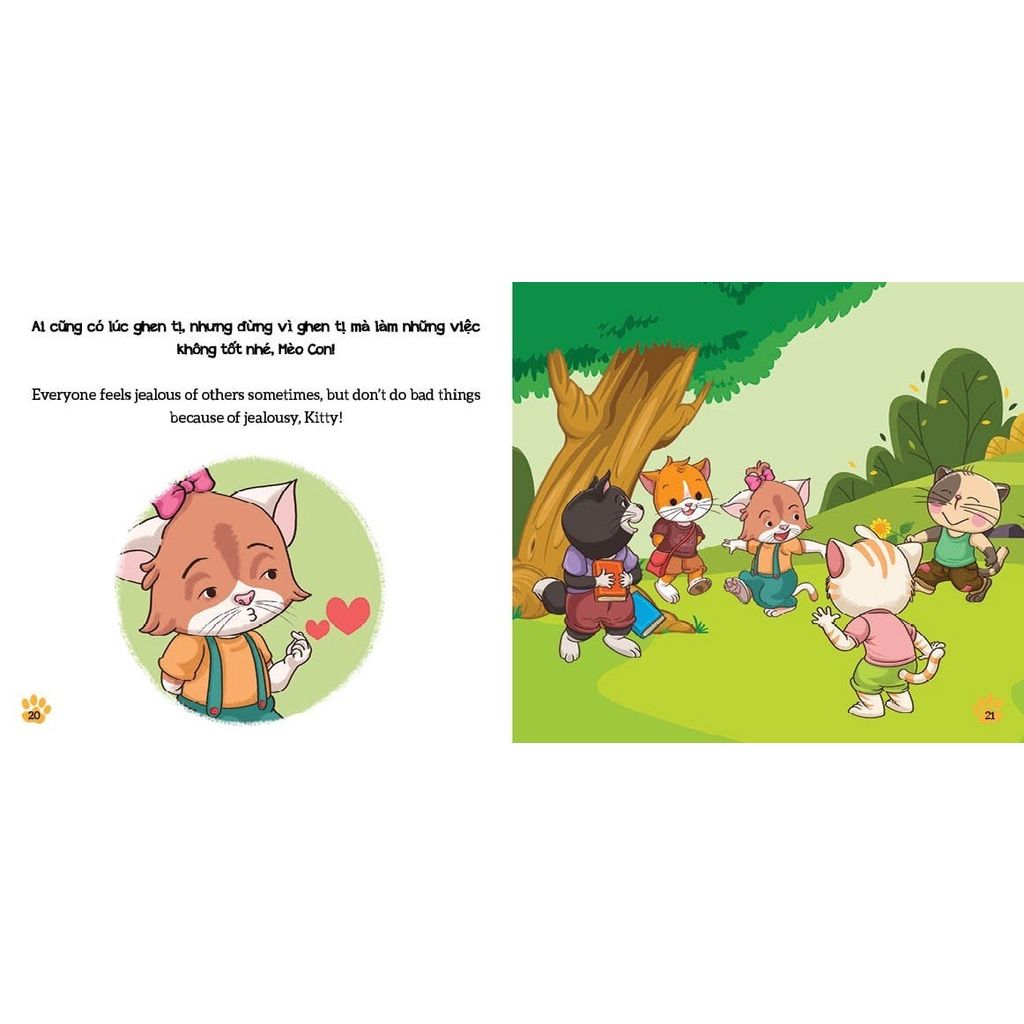 Sách Cho Bé Song Ngữ - Nhận Biết Và Làm Chủ Cảm Xúc Cho Trẻ Mẫu Giáo 2-10 Tuổi