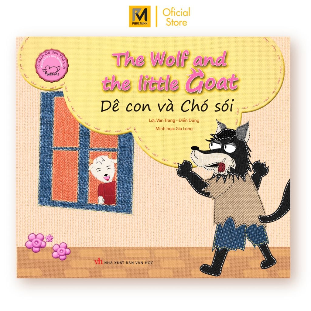 Sách Truyện Cổ Tích Thế Giới: Dê Con Và Chó Sói - Song ngữ Anh - Việt