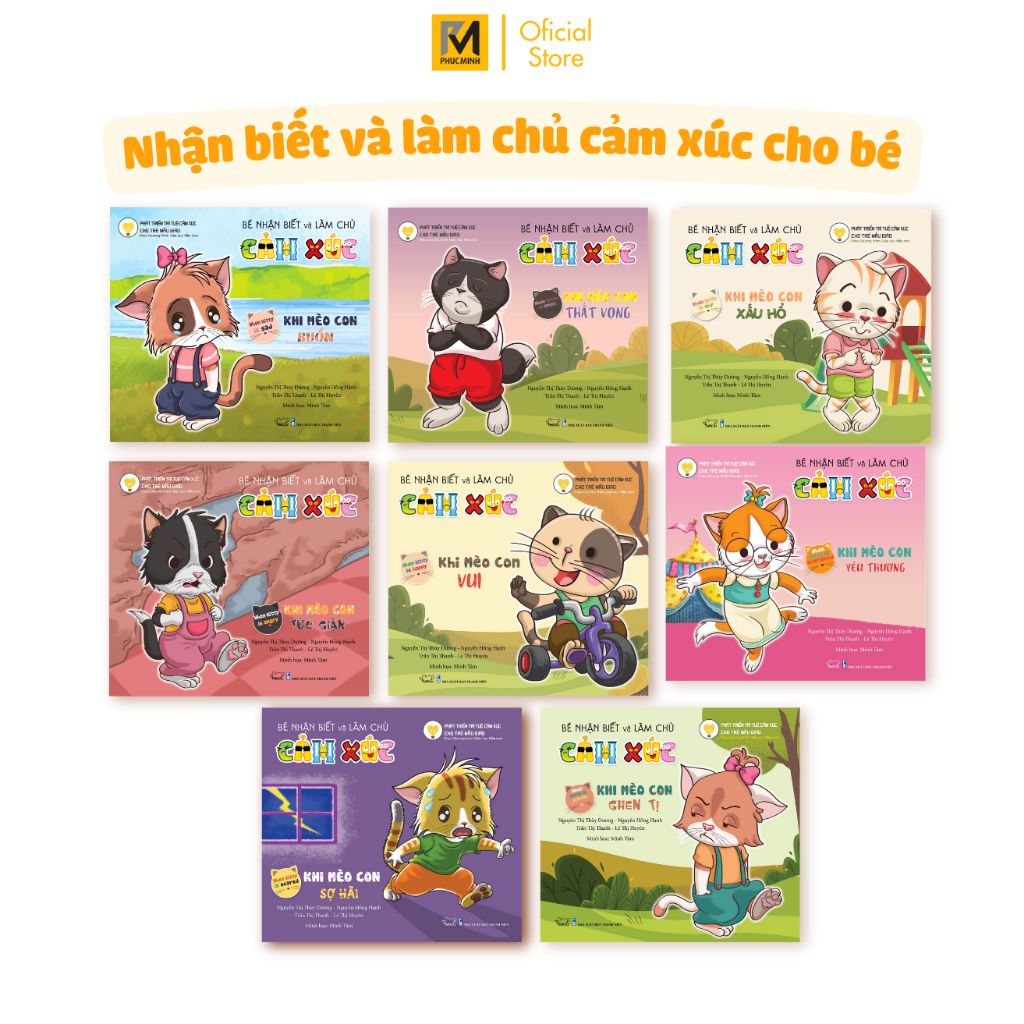 Sách Cho Bé Song Ngữ - Nhận Biết Và Làm Chủ Cảm Xúc Cho Trẻ Mẫu Giáo 2-10 Tuổi