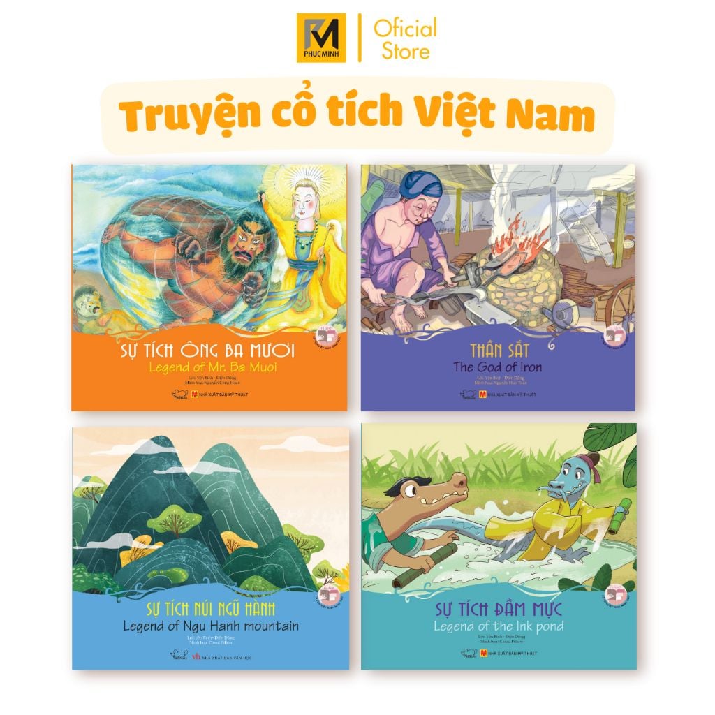Truyện Cổ Tích Việt Nam Cho Bé - Sự Tích Đầm Mực (Song Ngữ Anh - Việt)