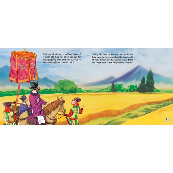 Sách Cho Bé - Danh Nhân Việt Nam Song Ngữ: Người Tài Làng Bùng