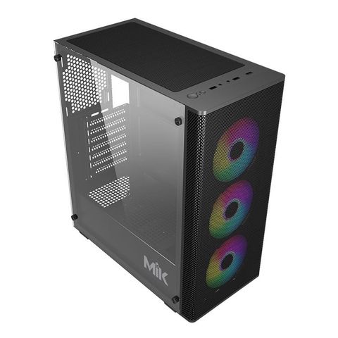  Case MIK AION BLACK 3FA , Kèm sẵn 3 FAN ARGB 