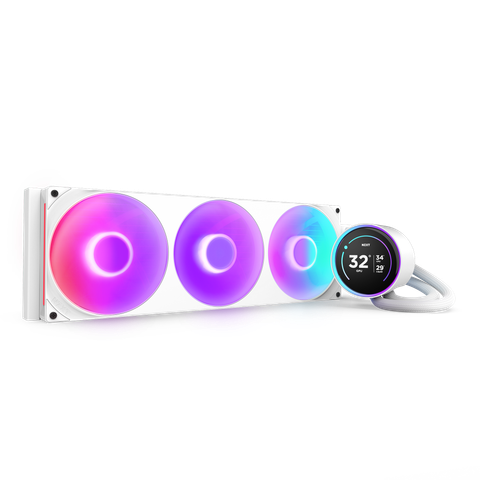  Tản nhiệt nước NZXT KRAKEN ELITE 420 RGB - V2 - WHITE 