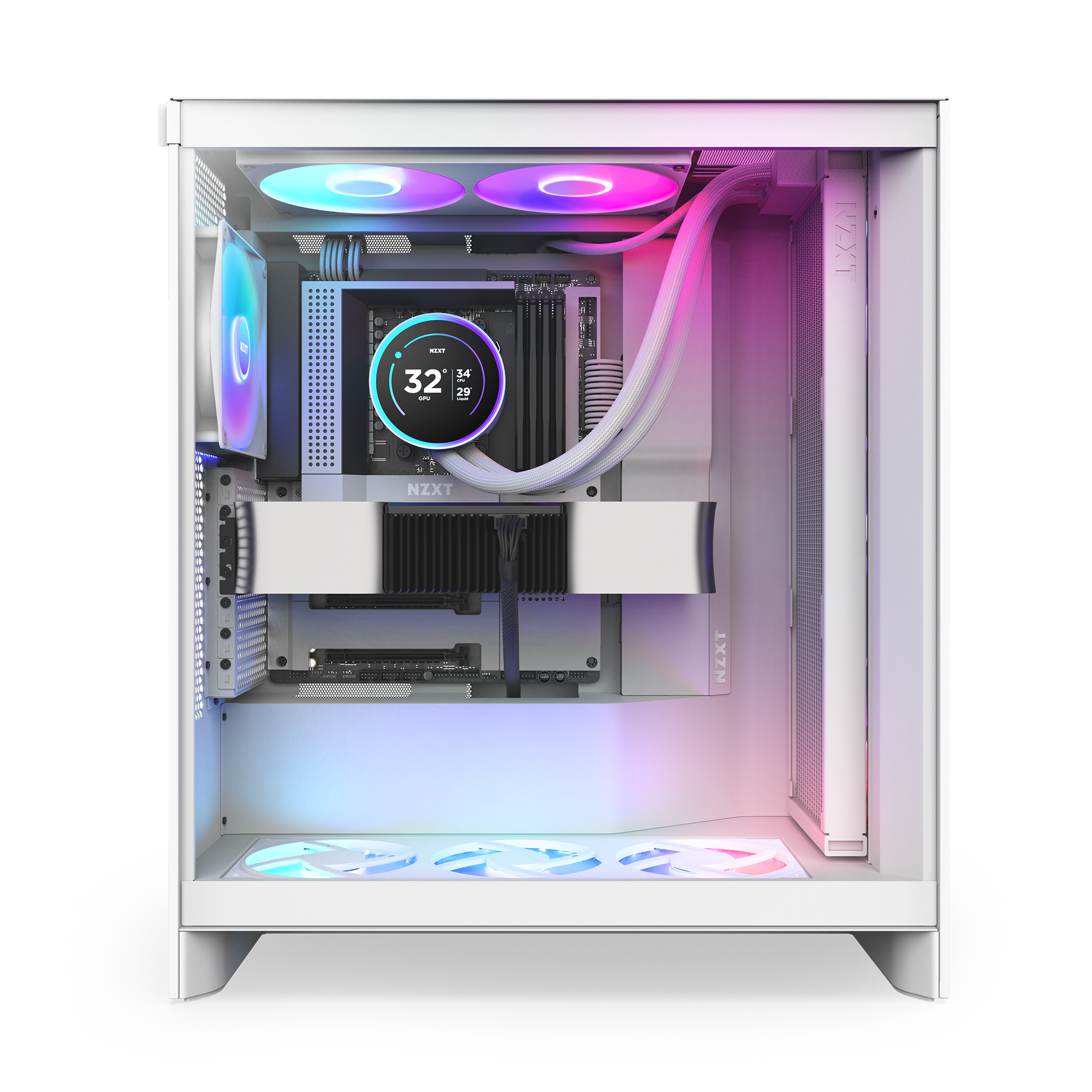  Tản nhiệt nước NZXT KRAKEN ELITE 420 RGB - V2 - WHITE 