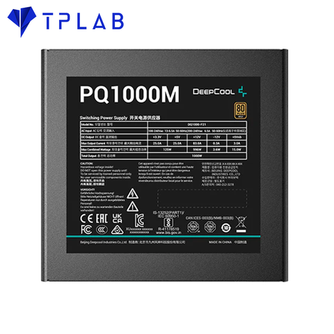  ( 1000W ) Nguồn máy tính Deepcool PQ1000M 80 PLUS GOLD 