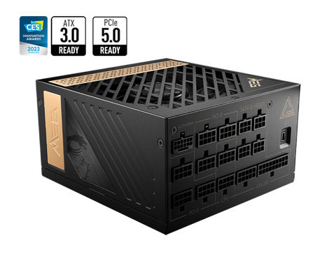  ( 1300W ) Nguồn MSI MEG Ai1300P PCIe5 - 80 Plus Platinum - Full modular 