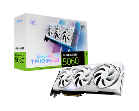  MSI GeForce RTX 5060 8G GAMING TRIO OC WHITE 