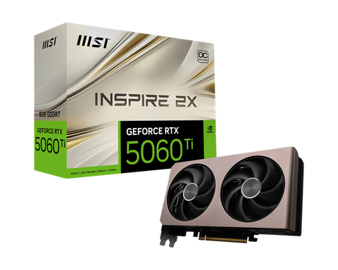  MSI GeForce RTX 5060 Ti 8G INSPIRE 2X OC 