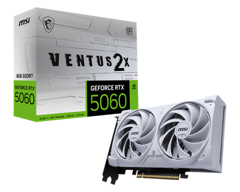 MSI GeForce RTX 5060 8G VENTUS 2X OC WHITE 