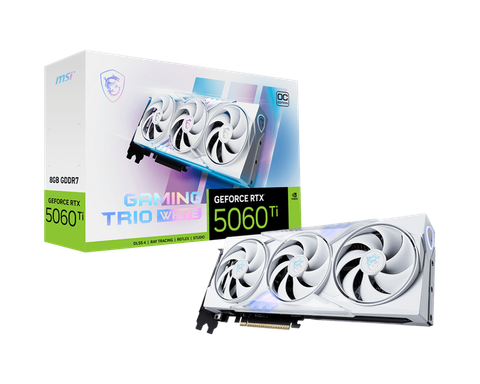  MSI GeForce RTX 5060 Ti 8G GAMING TRIO OC WHITE 