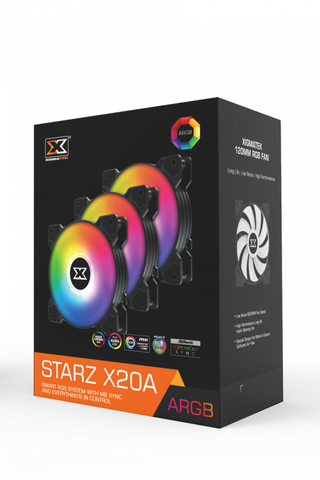  Fan XIGMATEK STARZ - X20A ARGB (3PCS) + HUB 