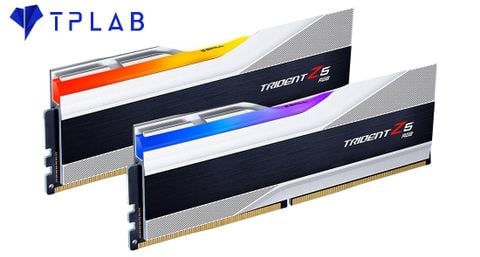  ( 2x16GB DDR5 5200 ) RAM 32GB GSKILL Trident Z5 RGB Silver CL36 (F5-5200J3636C16GX2-TZ5RS) 