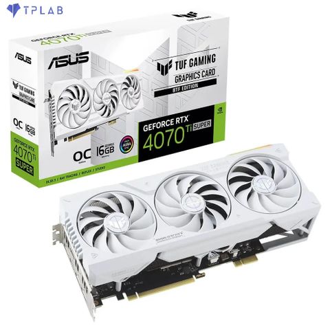  ASUS TUF Gaming GeForce RTX 4070 Ti SUPER BTF White OC Edition – 16GB GDDR6X 